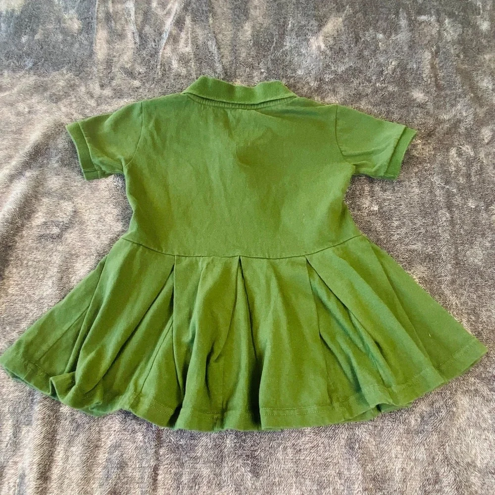 Michigan State Spartans LIttle King Polo Green Dress 18‎ mo Embroidered Logo